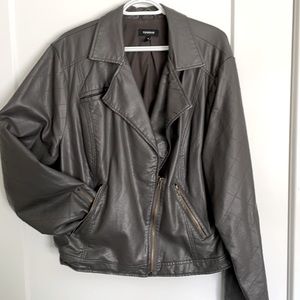 Torrid Faux Leather Jacket Size 3